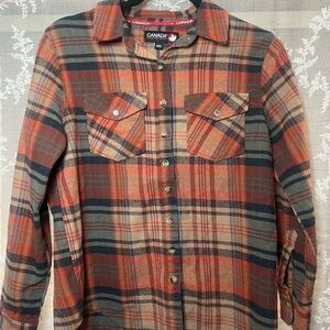 Canada Weathergear Plaid Flannel Shirt Jacket Shacket Cozy Fall Layer M/M